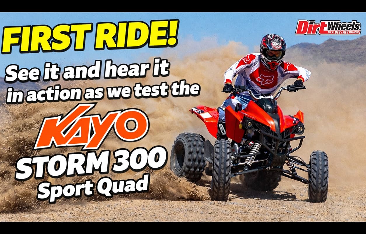 First Look: Testing the Kayo Storm 300 Sport ATV
